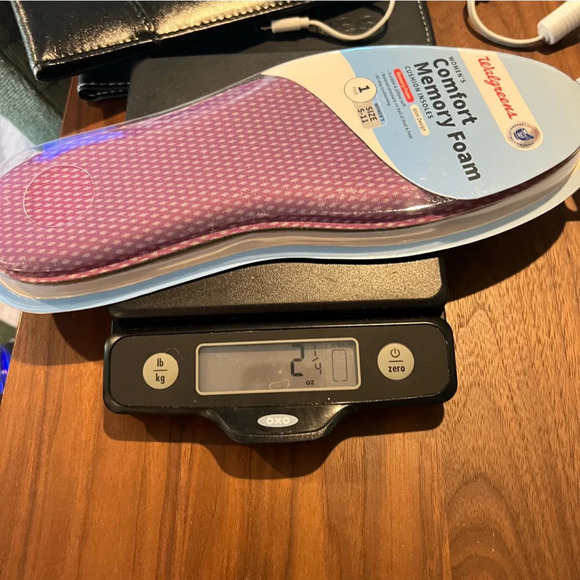 Comfort Memory Foam Purple Cushion Insole Inserts One Pair Women's Size 9-11 - Picture 5 of 5